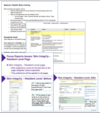 Images of the Contextual Inquiry Portal Redesign